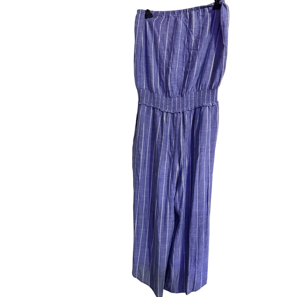 Blue Island Beach one piece in blue and white Size M NWT